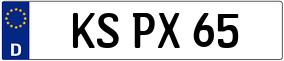 Truck License Plate